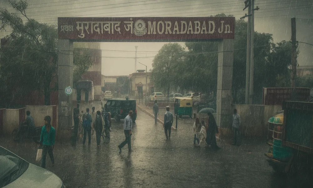 मुरादाबाद में रामगंगा का जलस्तर घटा लेकिन परेशानियां बरकरार | आज रात और गिरावट के आसार