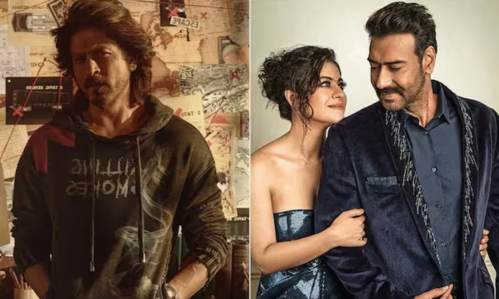 Kajol, Shah Rukh Khan और Ajay Devgn Aryan Khan के शो The Ba**ds of Bollywood* के प्रीमियर में साथ दिखे