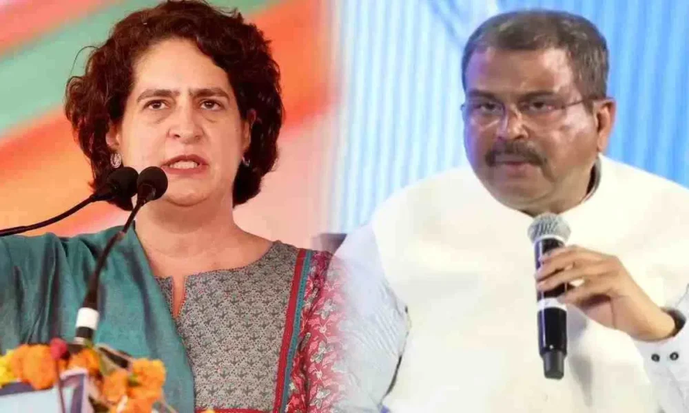 Dharmendra Pradhan Slams Priyanka Gandhi’s Remarks on NEP and PM-SHRI, Calls It Political Opportunism