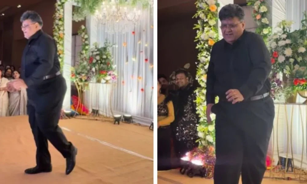 संगीते में दुल्हन के पिता का ग्लास स्लाइड और स्लो-मो डांस वायरल, दर्शकों ने खूब सराहा