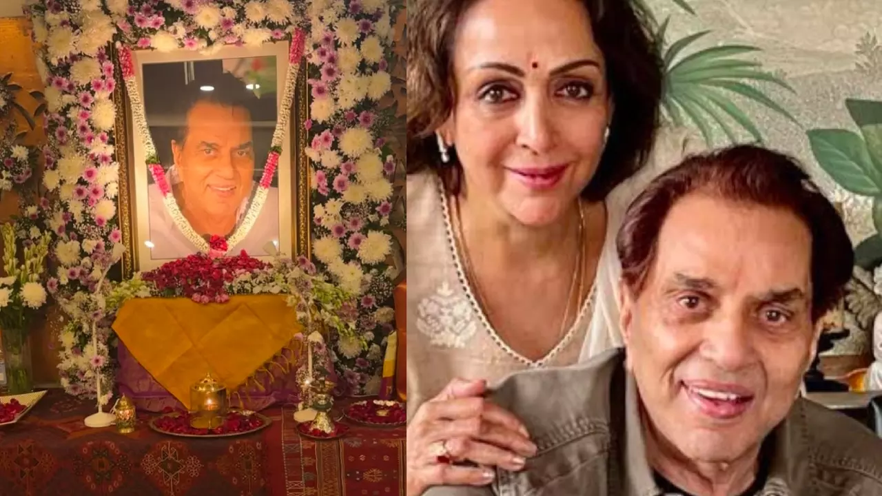 प्रार्थना सभा में भावुक हुईं Hema Malini—“Humara pyaar sachcha tha… Dharam ji mere jeevansaathi बने।”