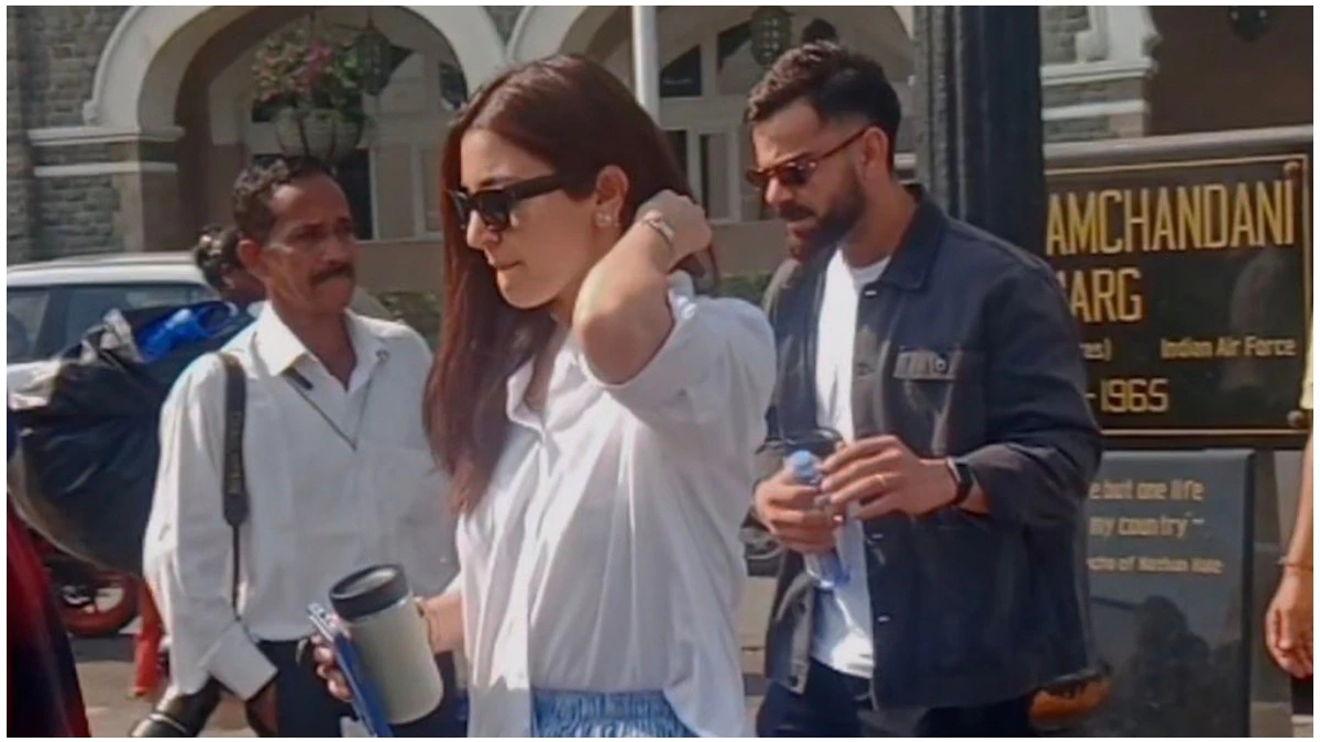 Vrindavan दर्शन के बाद Alibaug रवाना होते Anushka Sharma और Virat Kohli