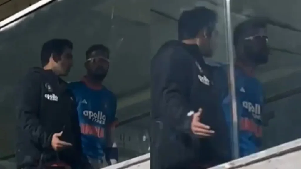 दूसरे T20I में हार के बाद ड्रेसिंग रूम में हार्दिक पांड्या और गौतम गंभीर की तीखी बातचीत ने बढ़ाई हलचल 32 दूसरे T20I में हार के बाद ड्रेसिंग रूम में चर्चा करते हार्दिक पांड्या और गौतम गंभीर