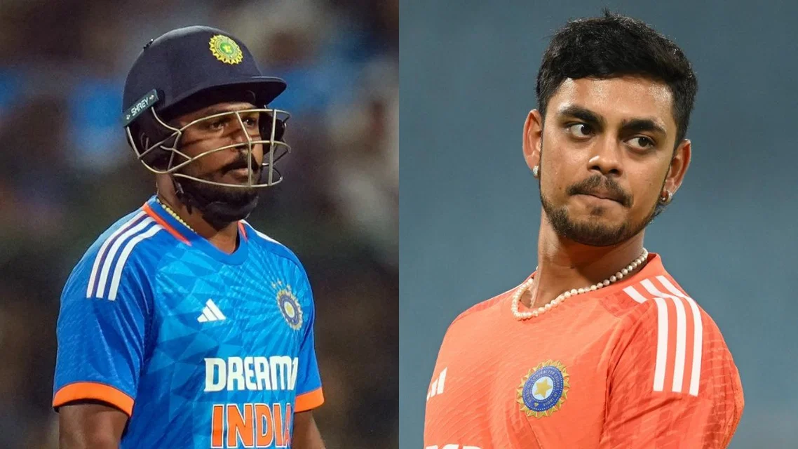 Ishan Kishan ने Thiruvananthapuram में New Zealand के खिलाफ अपना पहला T20I शतक पूरा करते हुए जश्न मनाया