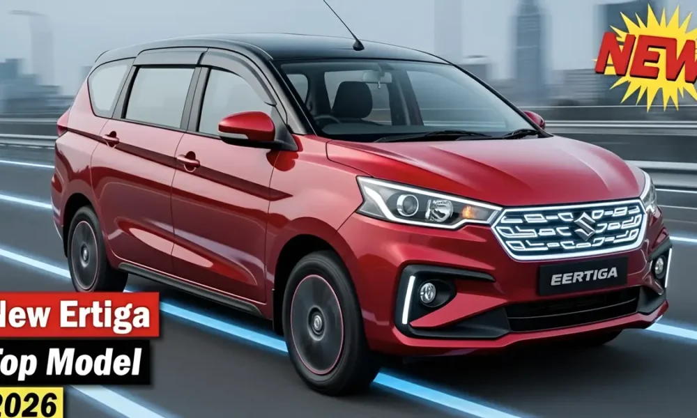 नई Maruti Ertiga 2026 को स्टाइलिश डिजाइन और अपग्रेडेड फीचर्स के साथ लॉन्च किया जा सकता है