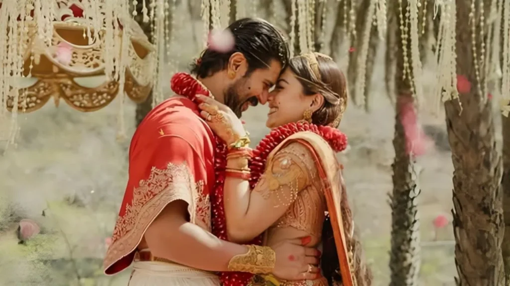 Hyderabad में धूमधाम से हुआ Rashmika–Vijay का Wedding Reception, South Stars ने बढ़ाई शोभा 32 Hyderabad रिसेप्शन पर पारंपरिक अंदाज़ में पहुंचे Rashmika और Vijay।