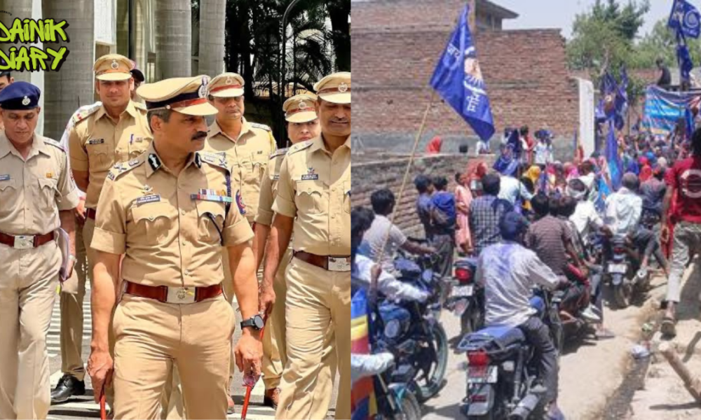 UP Kasganj: Ambedkar Jayanti जुलूस पर पथराव — 23 गिरफ्तार, Police Constable घायल | Dainik Diary