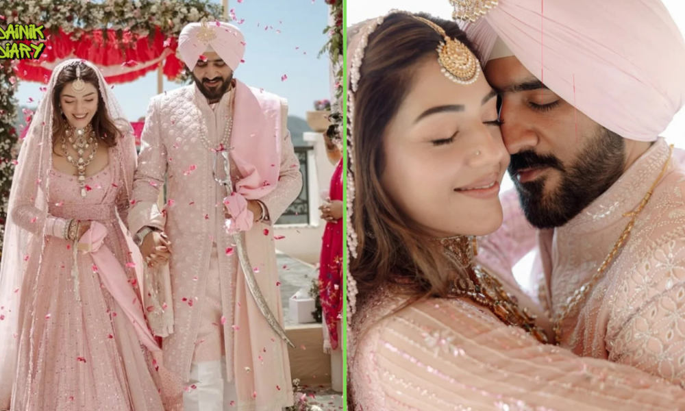 Mehreen Pirzada की शादी Arsh Aulakh से — Chail में Anand Karaj, Anurag Kashyap और Hansika ने दी बधाई | Dainik Diary