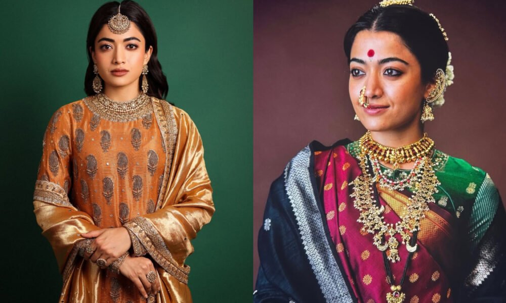 Rashmika Mandanna ने 90 मिनट में बनीं दुल्हन — traditional makeup को किया reject, फिर भी internet हुआ दीवाना