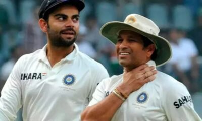 virat kohli और sachin tendulkar का वो जादुई लम्हा — हग, मुस्कान और कंधे पर हाथ, इंटरनेट हुआ दीवाना