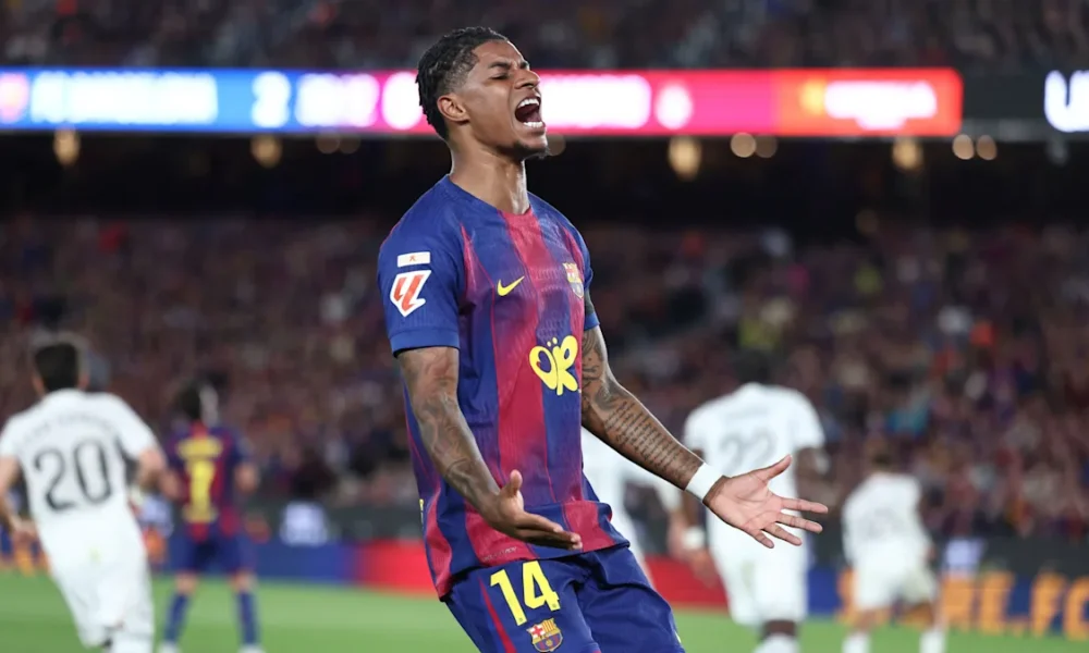 Marcus Rashford के शानदार गोल से Barcelona बना LaLiga Champion | Dainik Diary