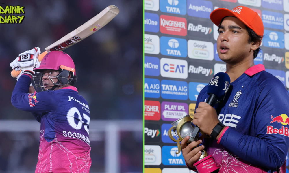 Vaibhav Sooryavanshi की 93 रन की धमाकेदार पारी — 15 साल की उम्र में IPL में तूफान | Dainik Diary