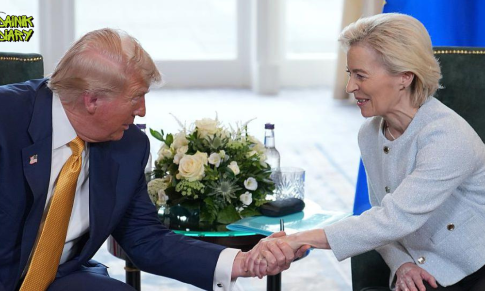 Trump के दबाव में EU ने US Trade Deal को दी मंज़ूरी — July 4 से पहले बड़ा फैसला | Dainik Diary