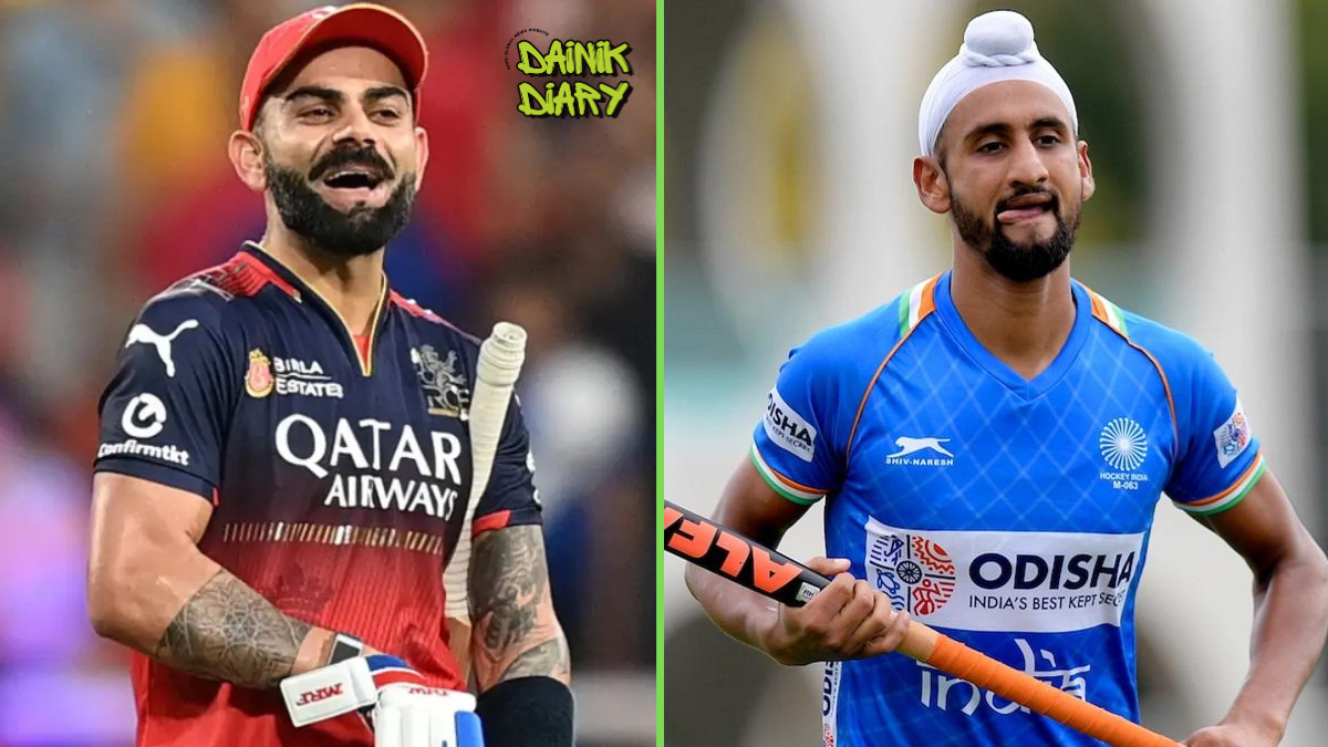 Virat Kohli का बड़ा बयान: Cricket वाले Hockey Players के सामने 15% भी Fit नहीं — Hardik Singh ने भी दिया जवाब | Dainik Diary