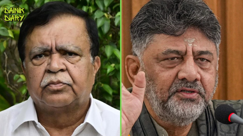 DK Shivakumar ने 3-4 महीने पहले ही भेज दिया था Resignation? Karnataka नेता KN Rajanna का बड़ा विस्फोटक दावा 32 DK Shivakumar ने महीनों पहले भेजा था Resignation? KN Rajanna के दावे से Karnataka Politics में भूचाल | Dainik Diary