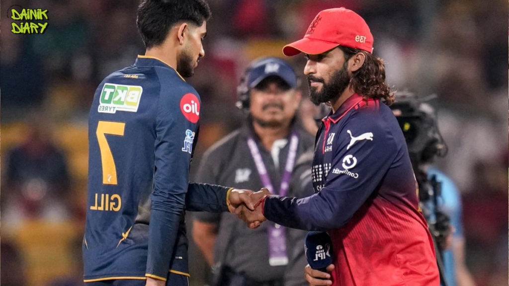 ₹46.25 करोड़ की वो गेंदबाज़ी जंग RCB vs GT Qualifier 1 में यही चार Pacers तय करेंगे IPL 2026 Final का रास्ता 32 ₹46.25 करोड़ की Pace Battle — RCB vs GT Qualifier 1 में इन्हीं 4 Bowlers ने तय किया Final का रास्ता | Dainik Diary
