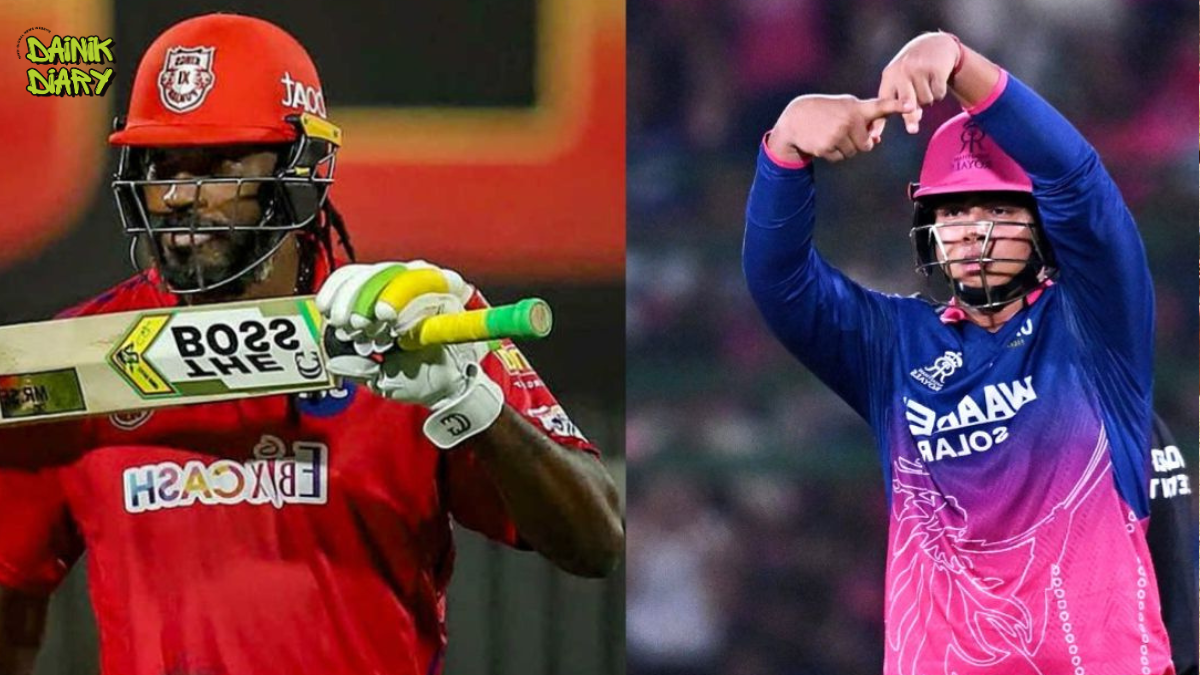 Vaibhav Sooryavanshi Chris Gayle का IPL Sixes Record तोड़ने से 7 छक्के दूर — आज Eliminator में रचेंगे इतिहास? | Dainik Diary