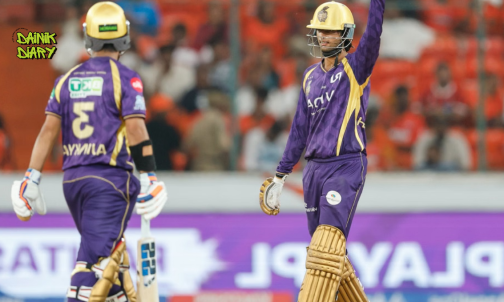 रघुवंशी की शानदार बल्लेबाज़ी के दम पर KKR ने SRH को हराकर जीत दर्ज की