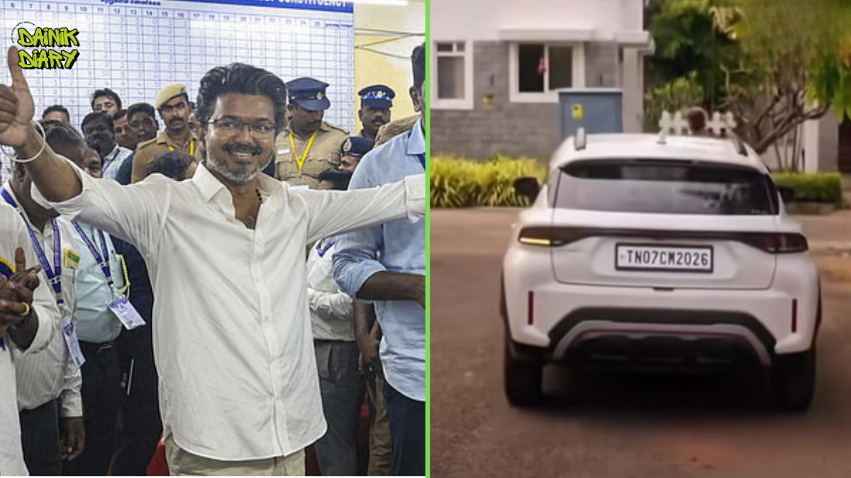 GOAT Film में थी Vijay की CM बनने की Prophecy — 'TN 07 CM 2026' Number Plate हुई Viral, Fans बोले 'Manifest किया था' | Dainik Diary