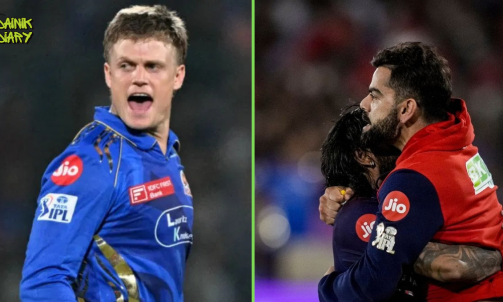 Virat Kohli दौड़े मैदान में, RCB ने छीनी जीत — Mumbai Indians IPL 2026 से बाहर, Rickelton ने पटकी गेंद | Dainik Diary
