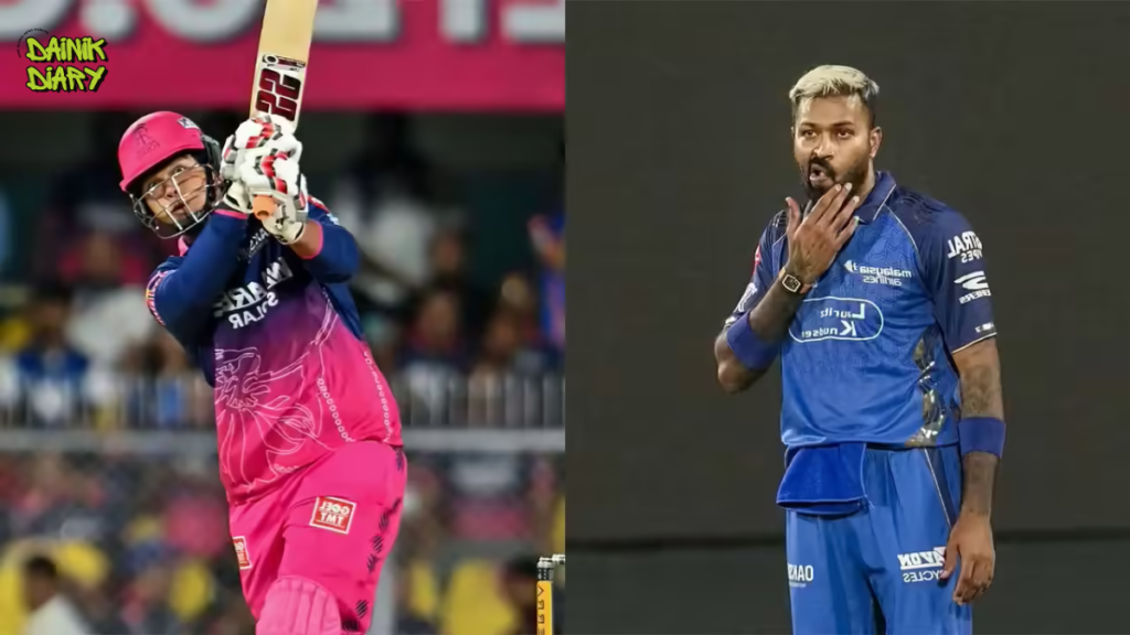 Vaibhav Sooryavanshi जल्दी आउट, Hardik Pandya का Viral Celebration — MI को मिली बड़ी राहत | Dainik Diary