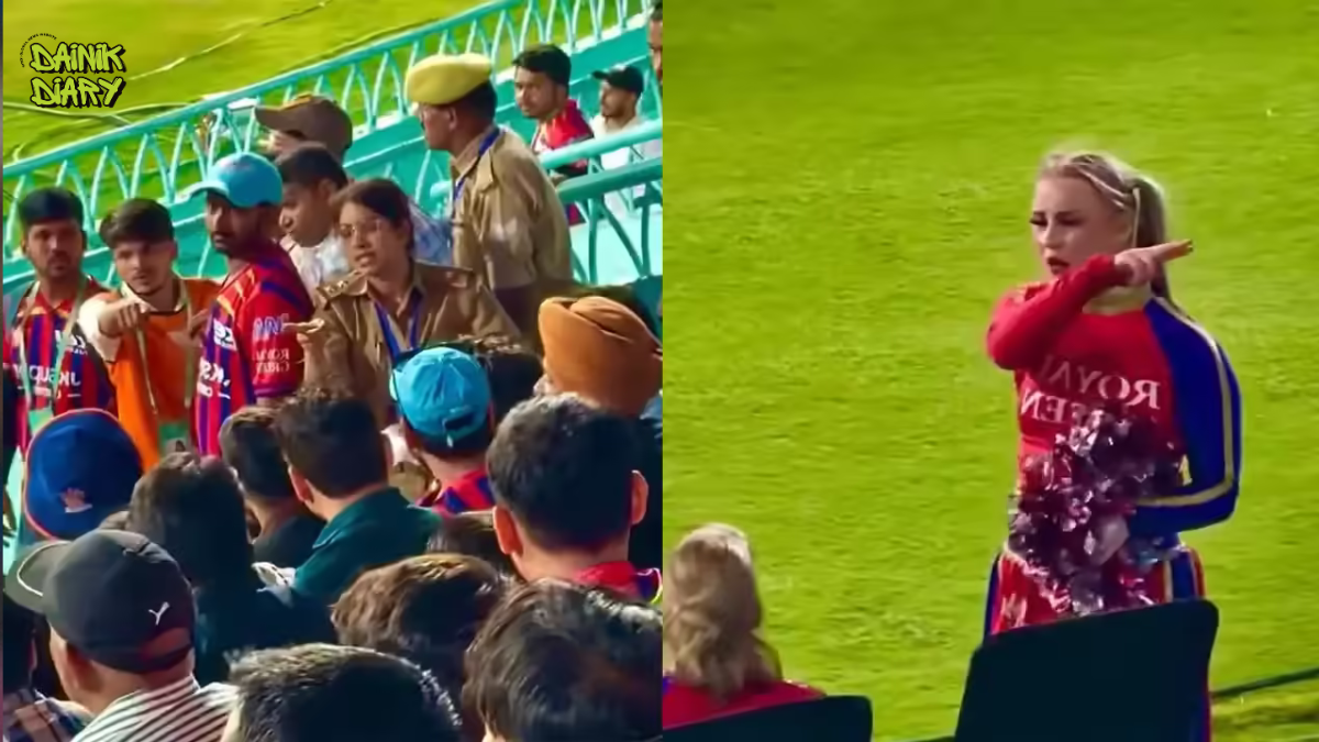 Lucknow IPL Match में Cheerleaders से बदसलूकी — Police को करना पड़ा हस्तक्षेप, Video Viral | Dainik Diary