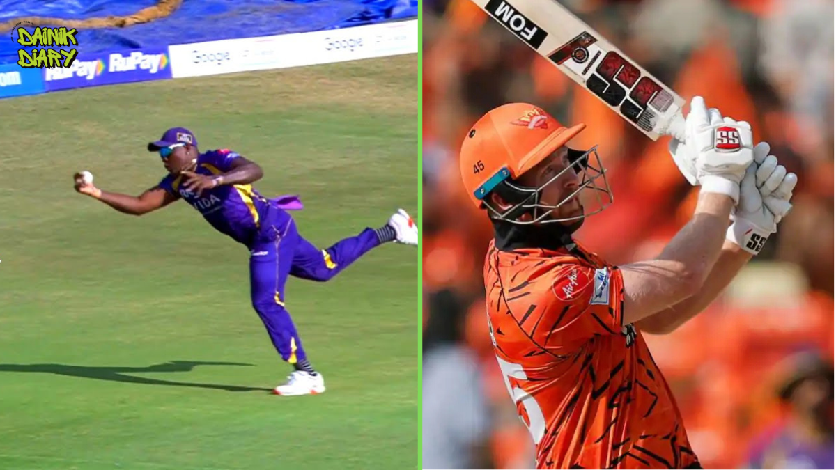 Rovman Powell का 'Miracle Catch' — एक हाथ से उड़कर पकड़ा Klaasen को, देखते रह गए सब | Dainik Diary