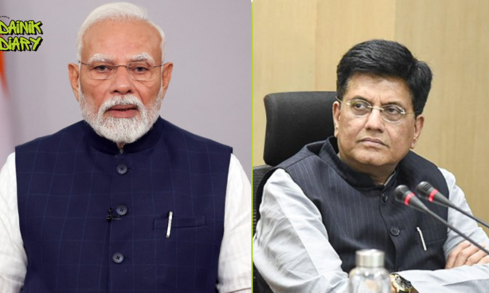 पीयूष गोयल ने पीएम मोदी की विदेश यात्रा वाली अपील पर दी सफाई | Dainik Diary