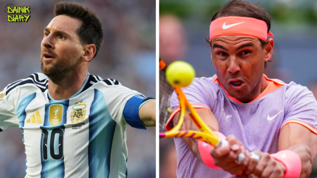 Lionel Messi की हैट्रिक के बाद Rafael Nadal का खास संदेश: “हम दोनों में है समानता” बयान हुआ वायरल 32 Dainik Diary Asad 52